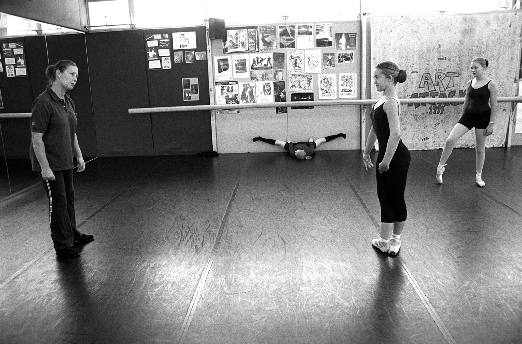 Dance teacher and students, St. Margaret’s College