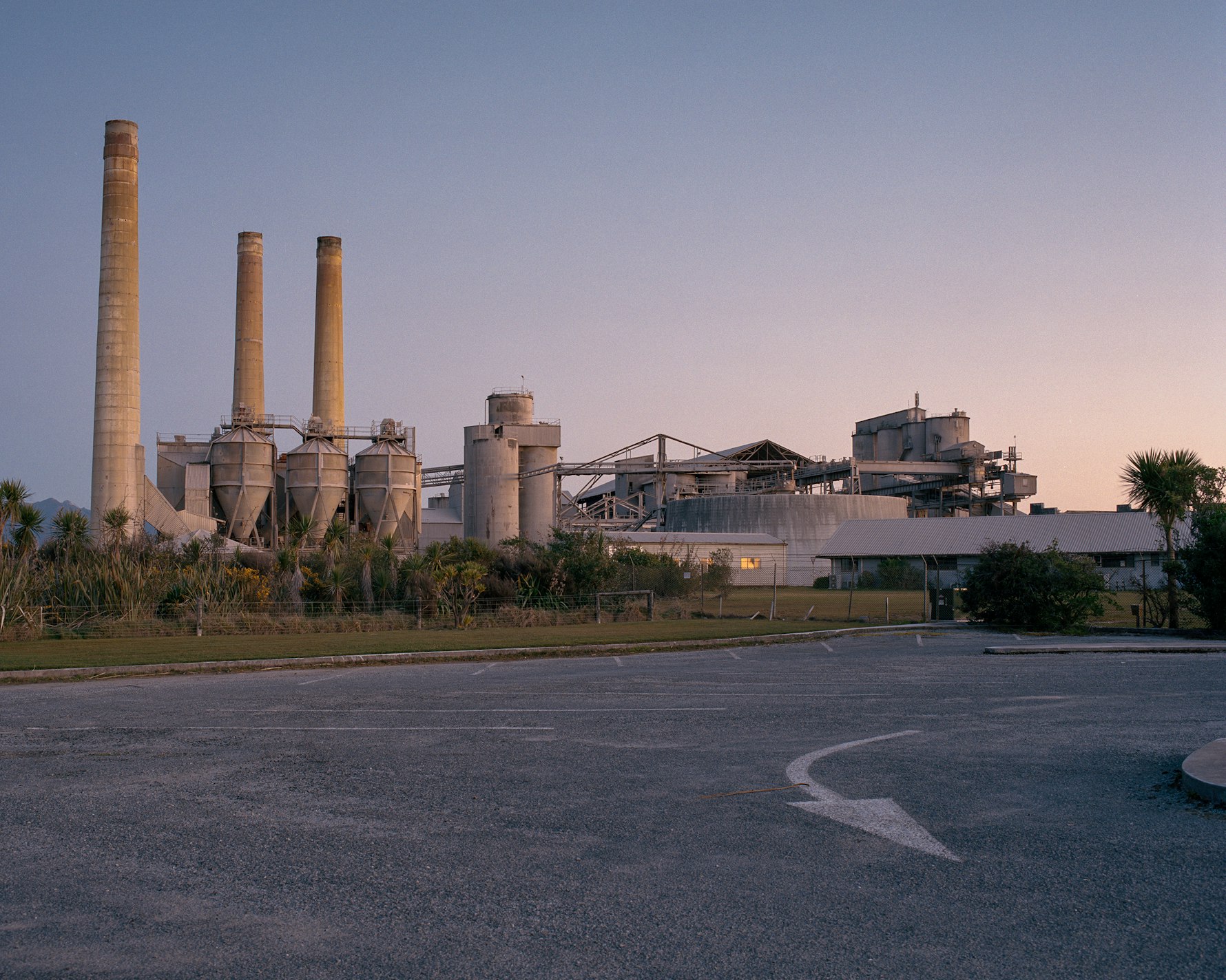 Holcim Cement Plant at dusk, Cape Foulwind, 2016