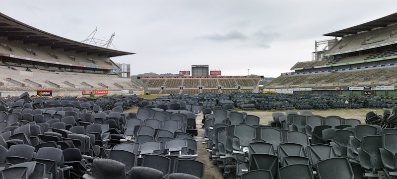 AMI Stadium. Intersection of Lancaster and Stevens Street, 2017.